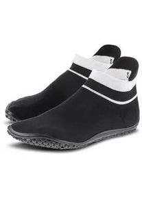 Barfu&szlig;schuh Leguano "SNEAKER", Herren, Gr. XXL (46/47), schwarz-wei&szlig; (schwarz, wei&szlig;), Textil, Schuhe Sockboots Barfu&szlig;schuh Socksneaker Schlupfboots, Bequemschuh, Komfortschuh f&uuml;r Maschinenw&auml;sche geeignet