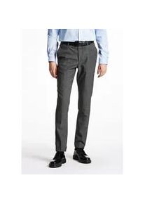 Anzughose LINDBERGH "Anzughose Slim Fit", Herren, Gr. 44, grau (dk grau mel), Obermaterial: 52% Wolle, 45% Polyester, 2% Elasthan 1%, sonstige Fasern, slim fit, Hosen Anzughose