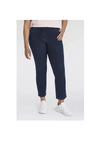 5-Pocket-Jeans KjBRAND "Jeans Betty CS R&ouml;hre", Damen, Gr. 44, N-Gr, blau (denim stoned), Denim/Jeans, Obermaterial: 87% Baumwolle, 11% Polyester, 2% Elasthan, figurbetont, Jeans 5-Pocket-Jeans, ideal bei schlanken Oberschenkeln