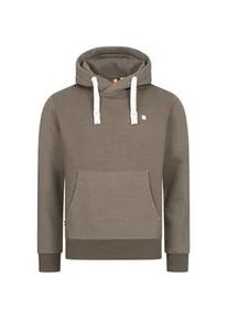 Kapuzensweatshirt DEPROC ACTIVE "LinusCMYK II MEN", Herren, Gr. XXXL (58), braun, 50% Baumwolle; 50% Polyester, bequem, angesetztes B&uuml;ndchen, Sweatshirts, weiche Fleecejacke mit K&auml;ngurutasche