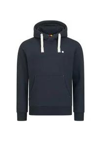 Kapuzensweatshirt DEPROC ACTIVE "LinusCMYK II MEN", Herren, Gr. S (48), blau (navy), 50% Baumwolle; 50% Polyester, bequem, angesetztes B&uuml;ndchen, Sweatshirts, weiche Fleecejacke mit K&auml;ngurutasche