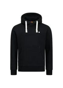 Kapuzensweatshirt DEPROC ACTIVE "LinusCMYK II MEN", Herren, Gr. XXXL (58), schwarz, 50% Baumwolle; 50% Polyester, bequem, angesetztes B&uuml;ndchen, Sweatshirts, weiche Fleecejacke mit K&auml;ngurutasche