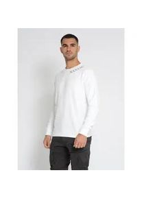 Sweater NASSAU BEACH "NB231043", Herren, Gr. 54XL, wei&szlig; (sanftes wei&szlig;), 100% Baumwolle, Sweatshirts Sweater