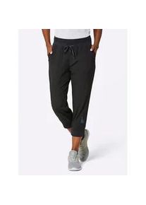 Trekkinghose Catamaran, Damen, Gr. 38, Normalgr&ouml;&szlig;en, schwarz, 93% Polyester, 7% Elasthan, unifarben, 3/4-L&auml;nge, Hosen Trekkinghose