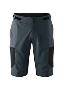 Radhose Gonso "Adventure Shorts Cargo M", Herren, Gr. 5XL, Normalgr&ouml;&szlig;en, grau (anthrazit), 78% Polyamid, 11% Polyester, 11% Elasthan, Hosen, Herren Bike-Shorts, Fahrradhose mit Sitzpolster, Bund flexibel