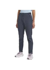 Softshellhose Jack Wolfskin "GEIGELSTEIN SLIM PANTS W", Damen, Gr. 44, Normalgr&ouml;&szlig;en, grau (graphite), Obermaterial: 91% Polyester, 9% sonstige Fasern, Hosen Softshellhose