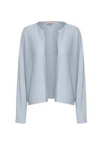 Cardigan oxmo "Strickcardigan OXKike", Damen, Gr. M, blau (kentucky blau), Obermaterial: 58% Viskose CV. 42% Polyester PES., Strickjacken
