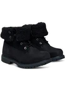 Winterboots Timberland "Timberland AUTHENTICMID WARM LINED WATERPROOF BOOT", Damen, Gr. 41, schwarz (schwarz, nubuck), Leder, Schuhe Winterboots, Snowboots, Winterstiefel, Winterschuhe, wasserdicht und gef&uuml;ttert
