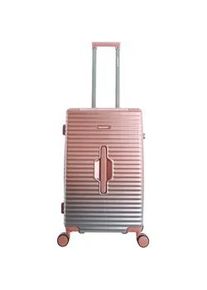 Koffer Saxoline "Elite Trunk", Gr. B/H/T: 41cm x 65cm x 33cm, rosa, Koffer, mit einer robusten ABS/PC-Schale