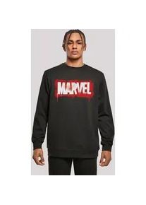 Sweatshirt F4NT4STIC "Marvel Logo", Herren, Gr. XL, schwarz, Obermaterial: 50% Baumwolle, 50% Polyester, regular fit, Rundhals, ohne B&uuml;ndchen, Sweatshirts Sweatshirt, Print