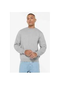 Sweater Harlem Soul, Herren, Gr. L, grau, Sweatware, Material: 65% Baumwolle, 35% Polyester, unifarben, regular fit normal, Rundhals, eingesetzt Rippb&uuml;ndchen, Sweatshirts Sweater, mit weicher Innenseite