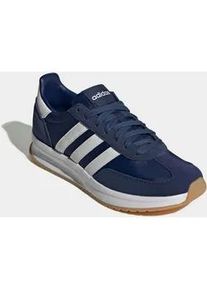 Sneaker Adidas SPORTSWEAR "RUN 70S 2.0", Herren, Gr. 42,5, blau (dunkelblau, cloud wei&szlig;, cloud wei&szlig;), Leder, Textil, Schuhe Sneaker, inspiriert vom Design des Adidas SL72