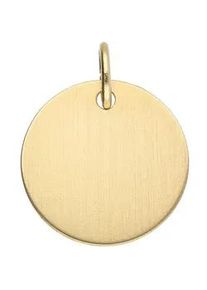 Adelia&acute;s Anh&auml;nger mit Gravur ADELIA ́S "Damen 333 Gold Gravurplatte Anh&auml;nger &Oslash; 14 mm", gold, Schmuckanh&auml;nger, Damen, Gold, f&uuml;r Damen