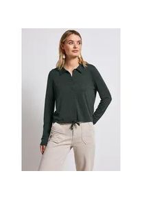 Cardigan Street One, Damen, Gr. 44, gr&uuml;n (pine grove gr&uuml;n), Stoff, 80% Polyester, 20% Viskose, unifarben, normal normal, hoch geschlossener Ausschnitt, B&uuml;ndchen, Strickjacken, mit Knopfleiste