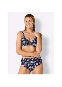 B&uuml;gel-Bikini feel good, Damen, Gr. 48, Cup D, blau (marine, aqua, bedruckt), Elasthan, Polyamid, Bikini-Sets B&uuml;gel-Bikini