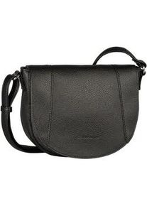 Umh&auml;ngetasche Tom Tailor "Dahlia", Damen, Gr. B/H/T: 24,5cm x 19cm x 8,5cm, schwarz, Polyurethan, Taschen Umh&auml;ngetasche, weiches Lederimitat in moderem Look mit Kontrastkanten und feinem Logo