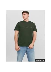 Jack & Jones PlusSize Rundhalsshirt "JJESTAR JJ TEE SS NOOS PLS", Damen, Gr. 6XL, duffel bag, Single Jersey, Obermaterial: 100% Baumwolle, JACK & JONES PLUSSIZE, bedruckt, regular fit normal, Rundhals, gerader Abschluss, Shirts Rundhalsshirt, Baumwolle, regular fit