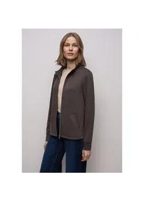 Cardigan Street One, Damen, Gr. 34, rustic braun, Stoff, 65% Viskose, 29% Polyester, 6% Elasthan, unifarben, normal normal, hoch geschlossener Ausschnitt, B&uuml;ndchen, Strickjacken, mit Tunnelzug am Saum