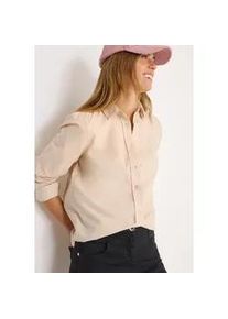 Langarmbluse Cecil, Damen, Gr. XL (44), oat milk beige, Cord, Obermaterial: 100% Baumwolle, unifarben, regular fit h&uuml;ftbedeckend, Rundhals, Manschette, Blusen, mit Hemdkragen