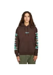 Hoodie Element "Rolling Dead", Herren, Gr. M, java, Obermaterial: 50% Walkfrottier, 30% Walkfrottier, 20% Microfaser;, Sweatshirts Hoodie