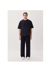 T-Shirt STUDIO SEIDENSTICKER "Studio", Damen, Gr. L, blau (navy), 100% Baumwolle, unifarben, oversize, Rundhals, Shirts T-Shirt, 1/2 Rundhals Uni