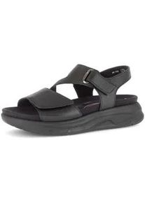 Trekkingsandale Gabor "Trekkingsandale", Damen, Gr. 38,5, schwarz, Schuhe