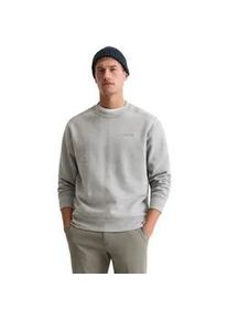 Marc O'Polo Sweatshirt MARC O'POLO "aus weicher Bio-Baumwolle", Herren, Gr. M, cloudy grau melange, Obermaterial: 100% Baumwolle, unifarben, relaxed fit, Rundhals, Sweatshirts Sweatshirt