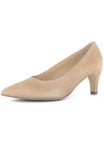 Pumps Gabor "Eleganter Pump", Damen, Gr. 37,5, beige, Schuhe Pumps