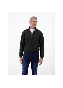 Sweatshirt Lerros "Troyer in hochwertiger Sweatqualit&auml;t", Herren, Gr. S, schwarz, 90% Baumwolle, 10% Polyester, Sweatshirts Sweatshirt