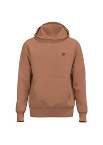 Sweatshirt TRIGEMA "TRIGEMA Hoodie mit Affe Charly-Stickmotiv", Herren, Gr. XXL, haselnuss, 70% Baumwolle, 30% Polyester, Basic, Sweatshirts Sweatshirt