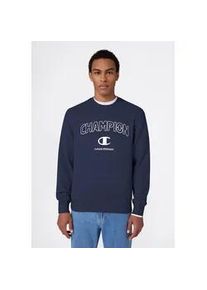 Sweatshirt Champion "Graphic Terry Crewneck Sweatshirt", Herren, Gr. S, nny, Obermaterial: 55% Baumwolle, 45% Polyester, normal, Rundhals, Sweatshirts Sweatshirt, sportlicher Schnitt, f&uuml;r Sportmode und Freizeit, Rundhalsausschnitt