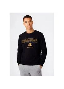 Sweatshirt Champion "Graphic Terry Crewneck Sweatshirt", Herren, Gr. S, nbk, Obermaterial: 55% Baumwolle, 45% Polyester, normal, Rundhals, Sweatshirts Sweatshirt, sportlicher Schnitt, f&uuml;r Sportmode und Freizeit, Rundhalsausschnitt