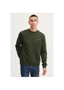 Rundhalspullover Blend "BHDownton", Herren, Gr. S, forest night, Sweatware, 50% Baumwolle, 50% Polyester, unifarben, regular fit normal, Rundhals, Pullover Rundhalspullover, Klassisches Sweatshirt mit Rundhalsausschnitt