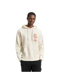 Hoodie Tom Tailor DENIM, Herren, Gr. XXL, wool wei&szlig;, Sweatware, Obermaterial: 70% Baumwolle, 30% Polyester, bedruckt, regular fit normal, ohne Ausschnitt, Rippb&uuml;ndchen, Sweatshirts Hoodie, mit Print