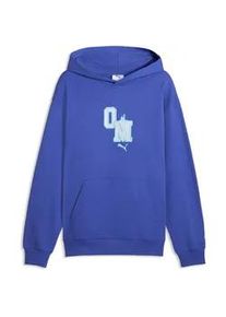 Hoodie Puma "Olympique de Marseille ftblCulture Relaxed Hoodie Herren", Herren, Gr. L, royal sapphire team aqua blau, Obermaterial: 100% Baumwolle; Kapuzenfutter: 100% Baumwolle; Rippe: 97% Baumwolle, 3% Elasthan, relaxed fit, Sweatshirts Hoodie