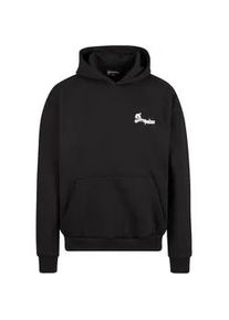 Kapuzensweatshirt DROPSIZE "Dropsize Herren Heavy Oversize DWF Hoodie", Herren, Gr. M, schwarz, 70% Baumwolle, 30% Polyester, bedruckt, Sweatshirts
