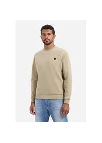 Sweater NO EXCESS "NO EXCESS Strukturierter Pullover", Herren, Gr. L, sand, 70% Baumwolle, 28% Polyester, 2% Elasthan, Sweatshirts Sweater