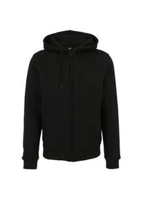 Strickpullover Urban Classics "Urban Classics Herren 2-tone Zip Hoody", Herren, Gr. XXL, schwarz, schwarz, 65% Baumwolle, 35% Polyester, mehrfarbig, normal, ohne Ausschnitt, Pullover Strickpullover