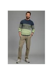 MAN'S WORLD Rundhalspullover MAN'S WORLD "Bis Gr&ouml;&szlig;e 5 XL", Herren, Gr. 5XL (72/74), gr&uuml;n, blau, Strick, Obermaterial: 50% Baumwolle, 50% Polyacryl, meliert, regular fit, Rundhals, Rippstrickb&uuml;ndchen, Pullover Rundhalspullover, mehrfarbig, Topseller