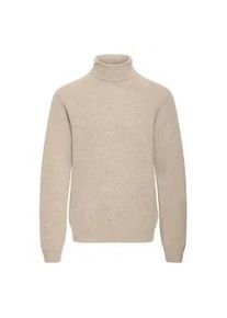 Rollkragenpullover Casual Friday "Strickrollkragenpull CFKarl", Herren, Gr. XXL, silber (silber mink melange), Obermaterial: 80% Wolle WO. 20% Polyamid PA., Pullover Rollkragenpullover