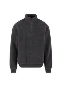 Sweater Karl Kani "Karl Kani KK Metal Signature Teddy Troyer", Herren, Gr. S, grau, 100% Polyester, Sweatshirts Sweater