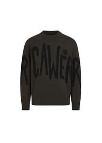 Rundhalspullover Rocawear "Rocawear Rocawear Knit Pullover", Herren, Gr. XXL, schwarz, 100% Baumwolle, mehrfarbig, oversize, Rundhals, Pullover Rundhalspullover