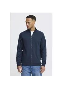 Sweatjacke Blend "BHAndre", Herren, Gr. L, marineblaus, Sweatware, 60% Baumwolle, 40% Polyester, unifarben, Basic, normal normal, hoch geschlossener Ausschnitt, Rippb&uuml;ndchen, Sweatjacken Sweatjacke, Klassische Sweatjacke mit Stehkragen