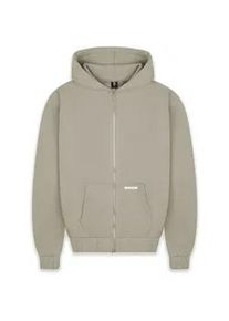Sweatjacke DROPSIZE "Dropsize Herren Super Heavy Blank Zip-Hoodie", Herren, Gr. S, stone, 70% Baumwolle, 30% Polyester, unifarben, Sweatjacken Sweatjacke