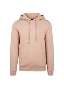 Rundhalspullover Urban Classics "Urban Classics Herren Basic Sweat Hoody", Herren, Gr. S, amber, 63% Baumwolle, 37% Polyester, unifarben, normal, ohne Ausschnitt, Pullover Rundhalspullover