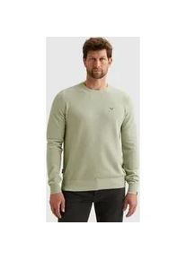 PME-Legend Rundhalspullover PME LEGEND, Herren, Gr. M, desert sage, Strick, Obermaterial: 50% Baumwolle, 50% Modal, regular fit normal, Rundhals, Rippb&uuml;ndchen, Pullover Rundhalspullover, mit Logo Stickerei