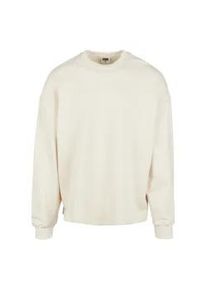 Sweatshirt Urban Classics "Urban Classics Herren Organic Oversized Boxy Crew", Herren, Gr. M, sandwei&szlig;, 100% Baumwolle, unifarben, Rundhals, Sweatshirts Sweatshirt