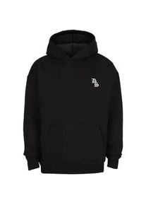 Kapuzenpullover DROPSIZE "Dropsize CRICLE EMBO HOODIE", Herren, Gr. S, schwarz, 70% Baumwolle, 30% Polyester, mehrfarbig, oversize, ohne Ausschnitt, Pullover Kapuzenpullover