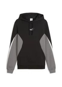 Hoodie Puma "Essentials Colourblock Hoodie Herren", Herren, Gr. L, schwarz, Obermaterial: 37% Baumwolle, 63% Polyester; Rippe: 3% Elasthan, 97% Baumwolle; Seitentasche &ndash; Oben: 100% Baumwolle, normal, Sweatshirts Hoodie