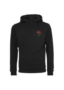 Mister Tee Rundhalspullover MISTERTEE "MisterTee Herren Rose Hoody", Herren, Gr. L, schwarz, 65% Baumwolle, 35% Polyester, mehrfarbig, normal, ohne Ausschnitt, Pullover Rundhalspullover